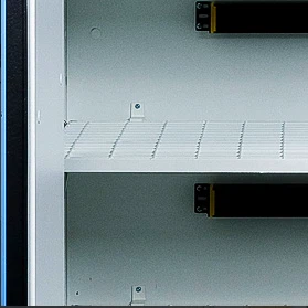Perforated steel grilles, allowing fire extinguishing agents to cover the entire cabinet quickly. Perforated steel grilles, allowing fire extinguishing agents to cover the entire cabinet quickly.